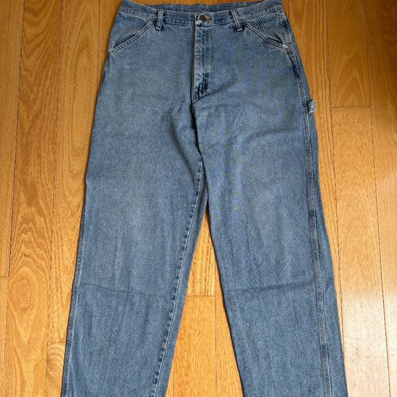 Vintage Rustler Wide Carpenter Jeans 34/34 - Picture 1 of 3